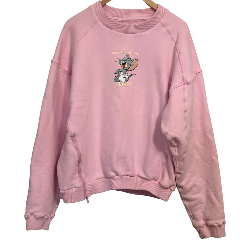 SMFK Tom And Jerry Limited Edition Tuffy Crew Neck Sweater Unisex Medium Read